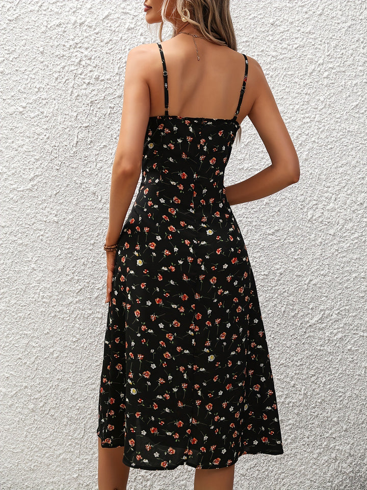 Summer dress with straps and print