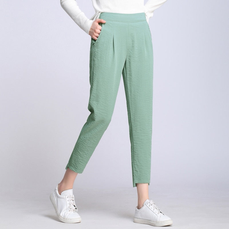 Casual nine-point pants