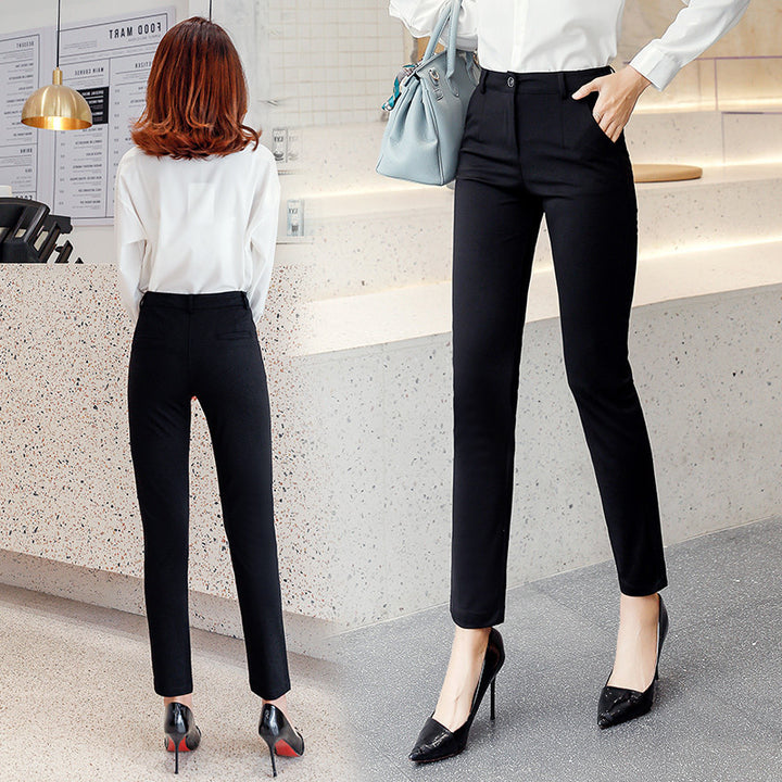 Women's professional straight trousers