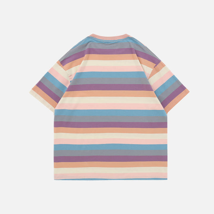 Loose Striped T-shirt 100% Cotton