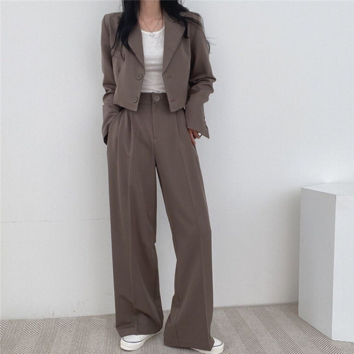 Youthful Looking Two-Piece Suit High Waist Suit