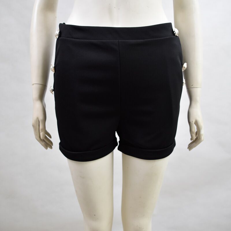 Pantalon corto con botones decorativos - WARDROBE ESSENTIALS 3.0
