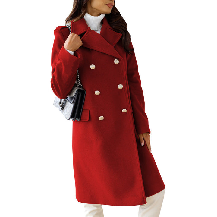 Women's Lapel Wool Coat | Double Wool Coat | WARDROBE ESSENTIALS 3.0