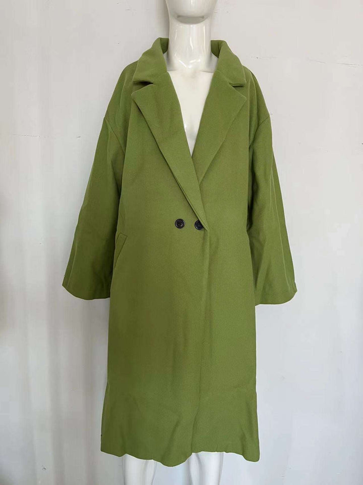 Women's Long Sleeve Coat | Large Wool Coat | WARDROBE ESSENTIALS 3.0