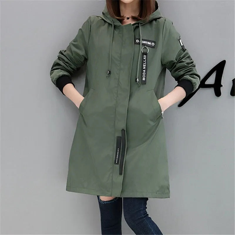 Army GreenHooded Coat | Army Hooded Coat | WARDROBE ESSENTIALS 3.0